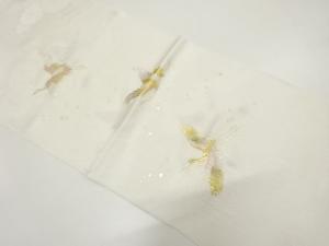 未使用品　正絹　金彩　帯揚げ